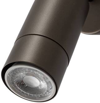 Wandspot Link, titanium-goudkleurig, breedte 8 cm, staal