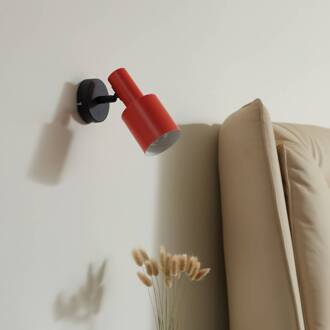 wandspot Ovelia, oranje/zwart, metaal, E27 oranje, zwart