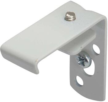 Wandsteunen 3cm, 2 Stuks Plus Rail - Metaal - Wit