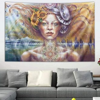 Wandtapijt Psychedelische Opknoping Modern Art 150x100 cm