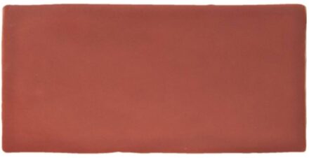 Wandtegel Atlas Garnet Mate 7.5x15 cm Mat Rood J-Stone
