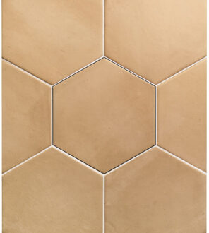 Wandtegel Clay Hexagon Straw 17.5x20.2 cm Stardos