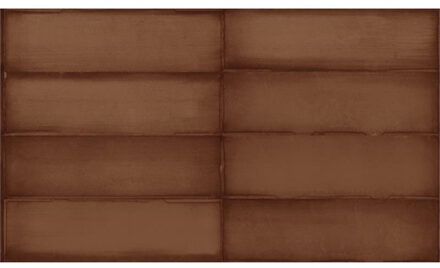 Wandtegel Estudio Ghent Copper Matt 6.9x24 cm Estudio