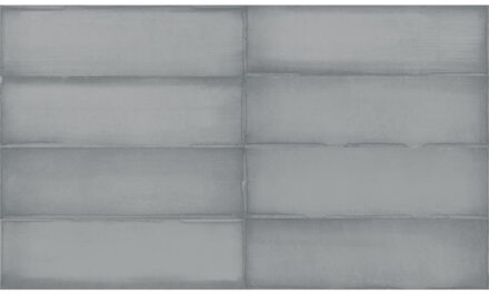 Wandtegel Estudio Ghent Pearl Grey Glossy 6.9x24 cm Estudio