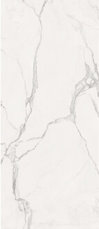 Wandtegel Luna Blanca 120x280 cm Gepolijst Wit Marmerlook - Wandtegel Luna Blanca 120x280 cm Gepolijst Wit Marmerlook (prijs Per Tegel)