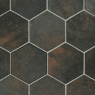 Wandtegel Magnetism Hexagon Graphite 13.9x16 cm Stardos