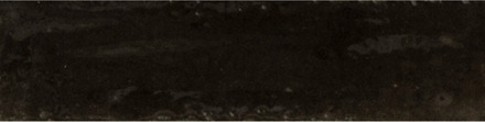 Wandtegel Ragno Look Nero 6x24 cm Glans Zwart Jos.