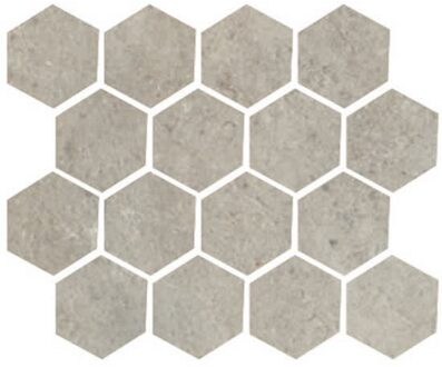 Wandtegel Serenissima Promenade 25x30 cm Mos.Esag.Argento Serenissima