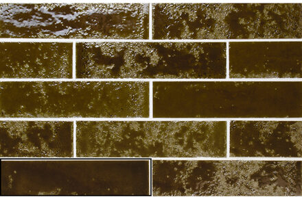 Wandtegel Stardos Pukka 6,4x26 cm Army Green Stardos