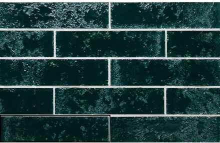 Wandtegel Stardos Pukka 6,4x26 cm Jade Blue Stardos