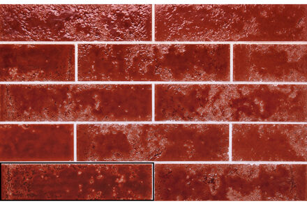 Wandtegel Stardos Pukka 6,4x26 cm Terracotta Stardos