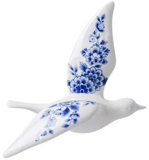 wandvogel Delfts blauw 2 Wit-Blauw