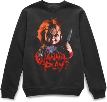 Wanna Play? trui - Zwart - XXL
