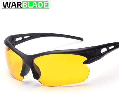 WarBLade Nachtzicht Zonnebril Outdoor Sport Vissen Zonnebril Night Drivers Anti Glare Driving Goggles Eyewear Oculos geel