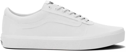 Ward Heren Sneakers - (Canvas) White/White - Maat 46