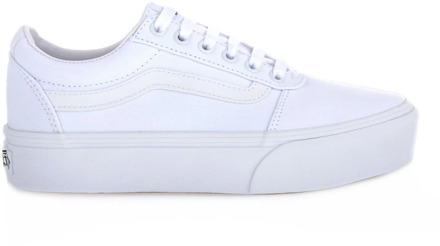 Ward Platform Canvas Dames Sneakers - White - Maat 36