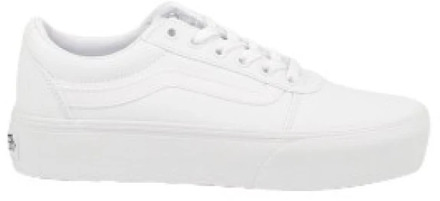 Ward Platform Canvas Dames Sneakers - White - Maat 37