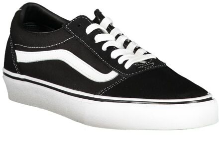 Ward Suede Canvas Heren Sneakers - Black/White - Maat 41