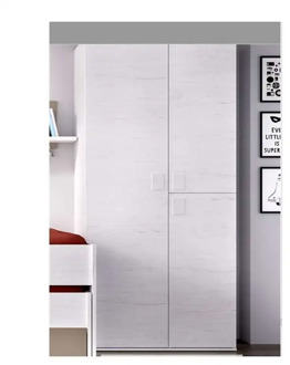 Wardrobe closet 3 folding doors Clein White artic 90 cm wide