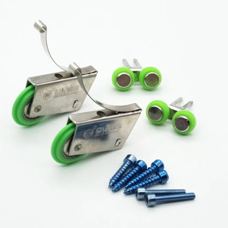 Wardrobe Sliding Door Pulley Hidden Wheel Wall Cabinet Door Wardrobe Kitchen Partition Door Up Down Track Roller Accessories