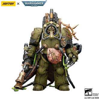 Warhammer 40,000 Action Figure Death Guard Lord of Virulence with Power Fist and Twin Plague Spewer 14 cm