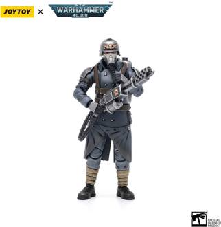 Warhammer 40k Action Figure 1/18 Death Korps of Krieg Veteran Squad Guardsman with Flamer 10 cm