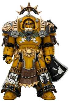 Warhammer Imperial Fists Action Figure Legion Praetor in Tartaros Terminator Armourwith Power Sword and Vigil Storm Shield 14 cm