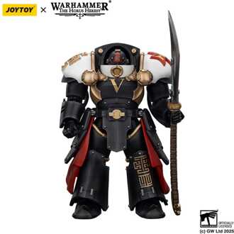 Warhammer The Horus Heresy Action Figure White Scars Ebon Keshig Terminator 1 with Power Glaive 13 cm