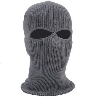 Warm Balaclava 2/3 Hole Volgelaatsmasker Cap Breien Motorfiets Gezicht Shield Outdoor Rijden Ski-alpinisme Head Cover 4