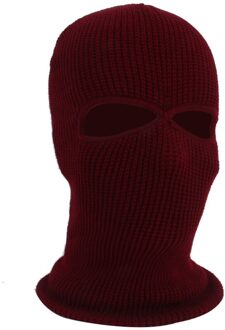 Warm Balaclava 2/3 Hole Volgelaatsmasker Cap Breien Motorfiets Gezicht Shield Outdoor Rijden Ski-alpinisme Head Cover 5