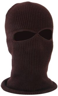 Warm Balaclava 2/3 Hole Volgelaatsmasker Cap Breien Motorfiets Gezicht Shield Outdoor Rijden Ski-alpinisme Head Cover 7