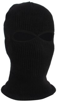 Warm Balaclava 2/3 Hole Volgelaatsmasker Cap Breien Motorfiets Gezicht Shield Outdoor Rijden Ski-alpinisme Head Cover