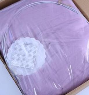 Warm Crib Plafond Gordijn Surround Klamboe Crib Netto Opknoping Tent Kinderen Kamer Decoratie Luifel Bed Frame Mosquito Tent Paars