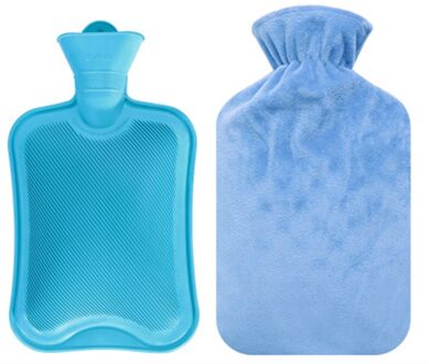 Warm Fles Magnetron Silicon Termofor Gumowy Kids Foot Nek Outdoor Verwarming Vriezer Colding Handwarmer Warm Water Zak blauw