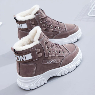 Warm Fur High Top Sneakers Women 2020 Platform Designer Casual Vulcanized Shoes Woman New Plush Winter Sneakers For Women