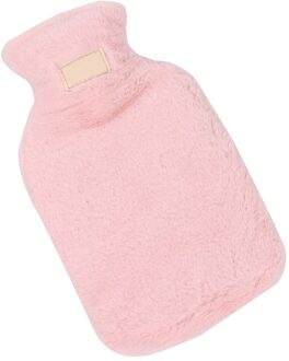 Warm In Herfst Winter Outdoor Draagbare Fles Faux Fur Winter Warm Water Zak Water Gevulde Leuke Hand Warmer met Rubber Cover A1