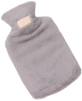 Warm In Herfst Winter Outdoor Draagbare Fles Faux Fur Winter Warm Water Zak Water Gevulde Leuke Hand Warmer met Rubber Cover A2