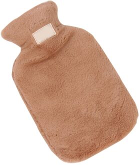 Warm In Herfst Winter Outdoor Draagbare Fles Faux Fur Winter Warm Water Zak Water Gevulde Leuke Hand Warmer met Rubber Cover A4