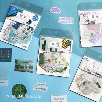 Warm Lavender Decorative Stationery Stickers Scrapbooking DIY Diary Album Stick