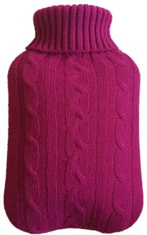 Warm Levert Water Bag Cover Wasbare Koude-Proof Bag Cover Voor 2000Ml Warm Water Fles draad rood