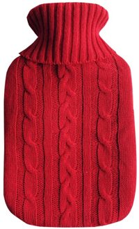 Warm Levert Water Bag Cover Wasbare Koude-Proof Bag Cover Voor 2000Ml Warm Water Fles Rood