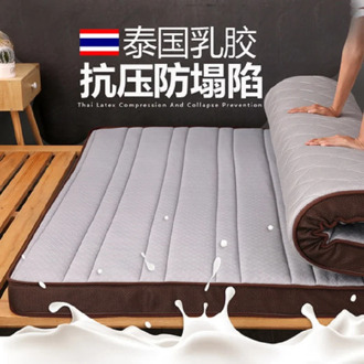 warm luxury natural latex floor mattress Memory foam filling 9cm and 6cm stereoscopic Breathable Comfortable mattress