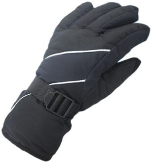 Warm Mannen Waterdicht Winddicht Outdoor Wanten Handschoenen Vijf Vingers Thermische Skiën Klimmen Fietsen Wandelen Sport zwart