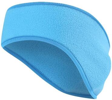 Warm Oorbeschermers Unisex Vrouwen Mannen Fleece Oor Warmer Winter Ear Muff Hoofdband Haar Oor Mode Band Ski Head Band Warmers t4J8 lucht blauw