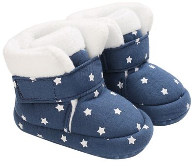 Warm Pasgeboren Peuter Laarzen Winter Babyschoenen Baby Meisjes Jongens Schoenen Zachte Sneeuw Booties Voor 0-18M Blauw / 0-6 months