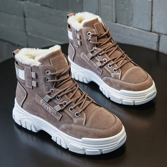 Warm Plush Sneakers Women 2020 Winter Casual Shoes Black Trainers Women Fashion Luxury Designer High Platform Fur Gray Sneakers