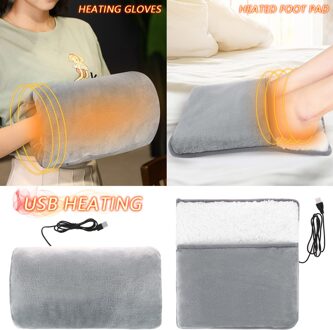 Warm Slippers Usb Elektrische Verwarming Pad Voeten Verwarming Sjaal Warme Pantoffels Winter Hand/Voet Warmer Wasbare Huishoudelijke Voet In voorraad A en B