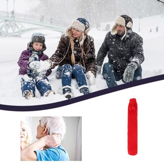 Warm Warm Water Fles Pluche Soft Cover Handwarmer Premium Natuurlijke Warmte 1L Ondersteuning En rood