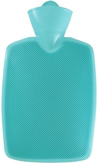 Warm water kruik - kunststof kruik - zonder hoes - aqua - 1,8 liter