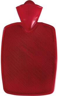 Warm water kruik - kunststof kruik - zonder hoes - rood - 1,8 liter